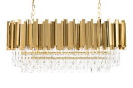 -15% Lampa wisząca IMPERIAL LONG GOLD 90 - stal, kryształ