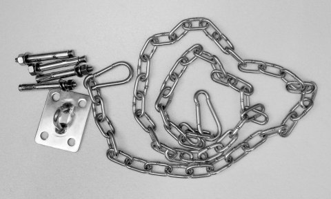 -15% KOD -5% | Fotel wiszący BUBBLE poduszka jasnoszara - korpus akryl, poduszka wełna