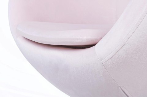 -15% Fotel EGG SZEROKI VELVET jasny róż.30 - welur, podstawa staL -15% Fotel EGG SZEROKI VELVET jasny róż.30 - welur, podstawa staL