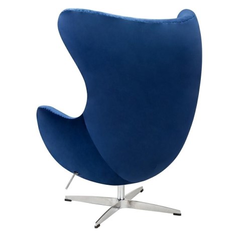 KOD -5% | Fotel EGG CLASSIC VELVET granatowy - welur, podstawa aluminiowa KOD -5% | Fotel EGG CLASSIC VELVET granatowy - welur, podstawa aluminiowa