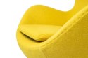 RABAT - 10% | Fotel EGG CLASSIC musztardowy.21 - wełna, podstawa aluminiowa