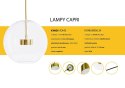-15% Lampa wisząca CAPRI DISC 5 złota - 300 LED, aluminium, szkło