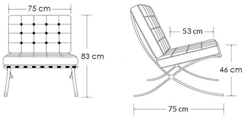 -15% KOD -5% | MODESTO fotel BARCELON biały - ekoskóra, stal polerowana