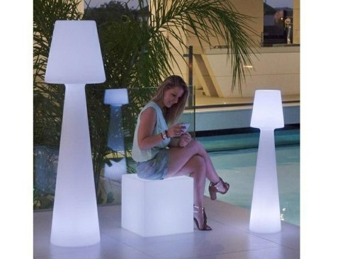 KOD -5% | NEW GARDEN lampa podłogowa LOLA 110 biała - LED, wbudowana bateria, RGB+pilot KOD -5% | NEW GARDEN lampa podłogowa LOLA 110 biała - LED, wbudowana bateria, RGB+pilot