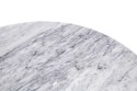 KOD -5% | TULIP MARBLE 90 CARRARA biały - blat okrągły marmurowy, metal
