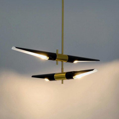 -15% Lampa wisząca APOLLO 2 czarna - szczotkowane złoto -15% Lampa wisząca APOLLO 2 czarna - szczotkowane złoto