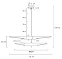 -15% Lampa wisząca APOLLO 2 czarna - szczotkowane złoto