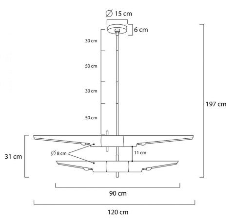 -15% Lampa wisząca APOLLO 2 czarna - szczotkowane złoto -15% Lampa wisząca APOLLO 2 czarna - szczotkowane złoto