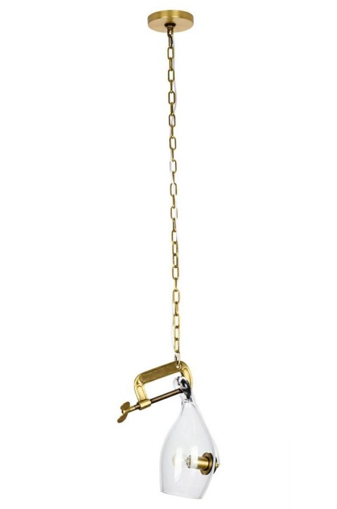 -15% Lampa wisząca VICE mosiądz - metal, szkło -15% Lampa wisząca VICE mosiądz - metal, szkło