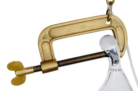 -15% Lampa wisząca VICE mosiądz - metal, szkło -15% Lampa wisząca VICE mosiądz - metal, szkło