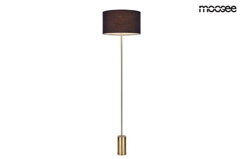 -15% MOOSEE lampa podłogowa SANTORINI - złota podstawa, czarny klosz