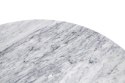 KOD -5% | Stół TULIP MARBLE 100 CARRARA biały - blat okrągły marmurowy, metal