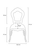 -15% Krzesło KING transparentne - poliwęglan