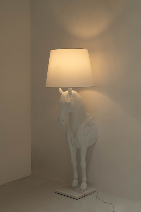 Lampa podłogowa KOŃ HORSE STAND S biała - włókno szklane Lampa podłogowa KOŃ HORSE STAND S biała - włókno szklane
