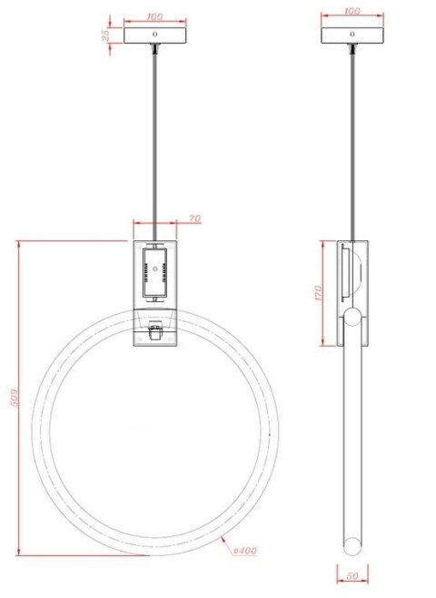 -15% Lampa wisząca HOPP 40 złota -15% Lampa wisząca HOPP 40 złota