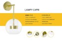 -15% Kinkiet CAPRI WALL 6 złoty - 60 LED, aluminium, szkło