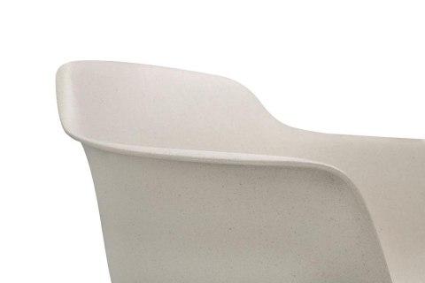 -15% Krzesło ECMO ARM beżowe - polipropylen, WPC