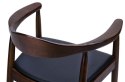-15% Krzesło KENNEDY ciemnobrązowe - drewno jesion, ekoskóra