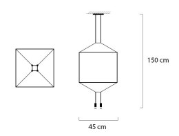 -15% Lampa wisząca FLUSSO 4 czarna