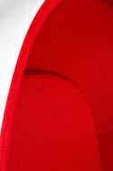 KOD -5% | Fotel OVALIA biało-czerwony - włókno szklane