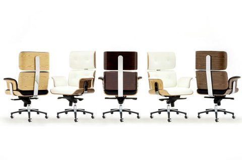 -15% Fotel biurowy LOUNGE BUSINESS czarny - sklejka orzech, skóra naturalna, stal polerowana -15% Fotel biurowy LOUNGE BUSINESS czarny - sklejka orzech, skóra naturalna, stal polerowana