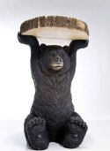 KARE stolik BEAR czarny / drewniany czarny